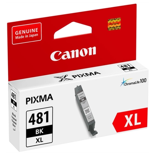 

Картридж струйный Canon CLI-481XL BK (2047C001), черный, оригинальный, ресурс 2280 страниц для Canon Canon Pixma TS6140 / TS8140TS / TS9140 / TR7540 / TR8540, CLI-481XL BK