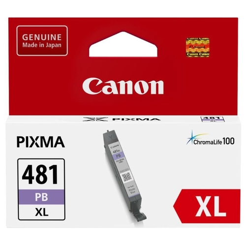 

Картридж струйный Canon CLI-481XL PB (2048C001), фото голубой, оригинальный, объем 8.3 мл, ресурс 4710 страниц для Canon Canon Pixma TS6140 / TS8140TS / TS9140 / TR7540 / TR8540, CLI-481XL PB