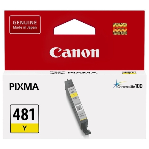 

Картридж струйный Canon CLI-481 Y (2100C001), желтый, оригинальный, ресурс 257 страниц для Canon Pixma TS5140 / 6140 / 8140 / 8540, CLI-481 Y