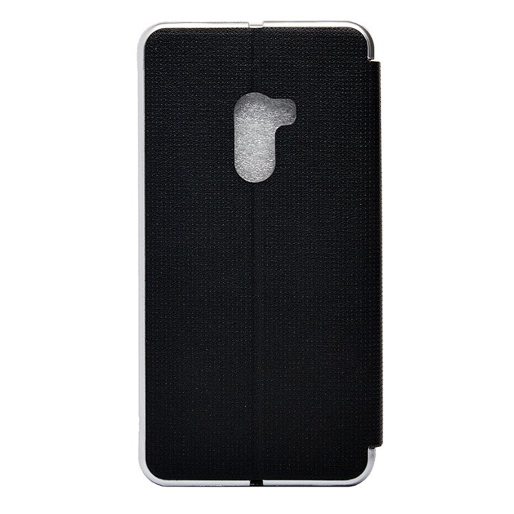 Чехол-книжка Top-Fashion для смартфона Xiaomi Mi X2, пластик, эко-кожа, черный/серебристый (84704)