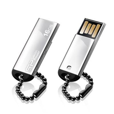 Флешка 16Gb USB 2.0 Silicon Power Touch Touch 830, серебристый (SP016GBUF2830V1S)