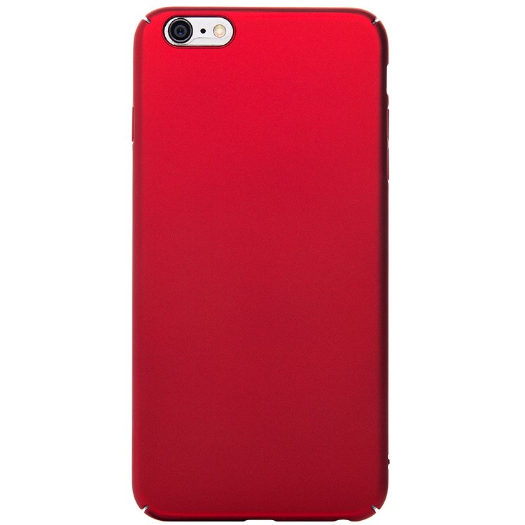 

Чехол-накладка No name PC002 для смартфона Apple iPhone 6 plus, пластик, красный (74567)