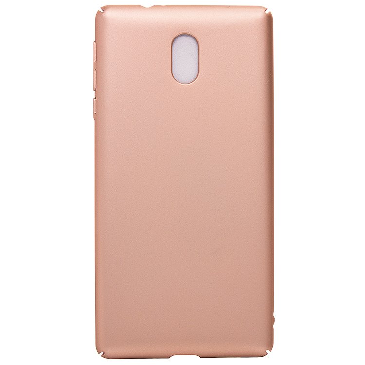 

Чехол-накладка PC002 для смартфона Nokia 3, пластик, золотистый (80943)
