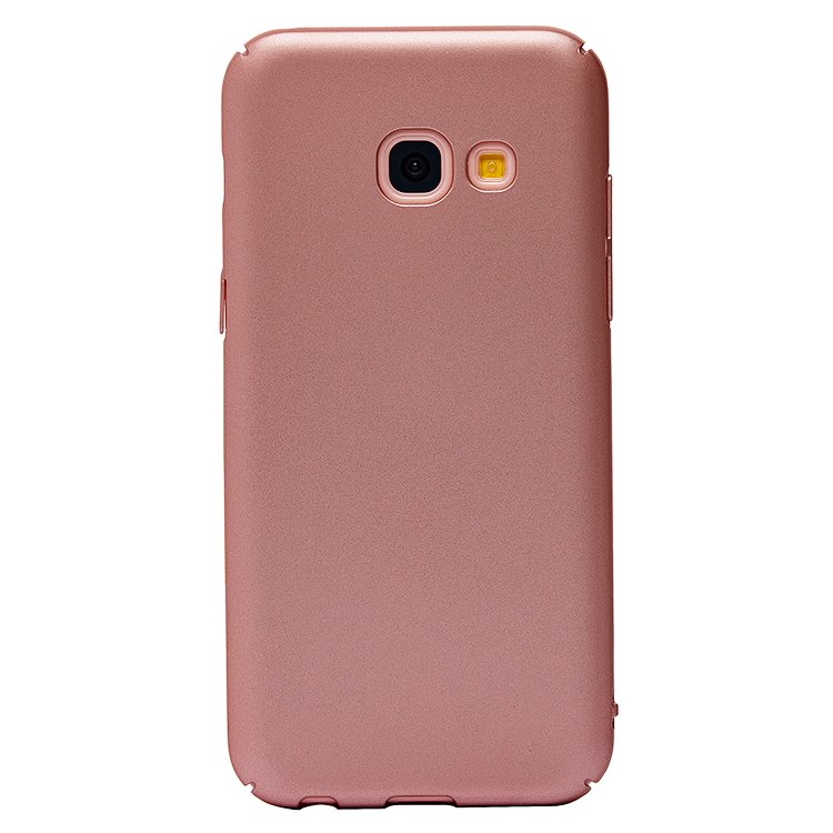 

Чехол-накладка No name PC002 для смартфона Samsung Galaxy A3 2017, пластик, розовое золото ([74620)