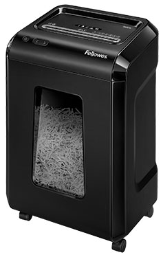 Шредер FELLOWES PowerShred 92Cs, секретность P-4, фрагменты, объем 25 л, кол-во листов до 18 шт., скрепки, скобы, карты, CD (FS-17193)