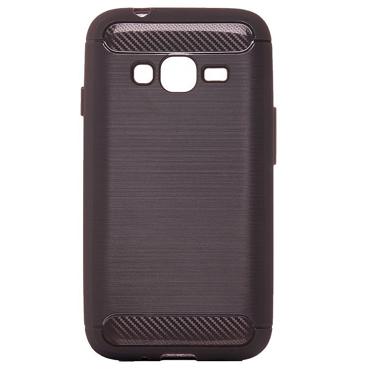 

Чехол-накладка The ultimate experience Carbon для смартфона Samsung Galaxy J1 mini Prime, силикон, серый (78367)