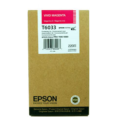 Картридж Epson T6063 (C13T606300), пурпурный, 220 мл