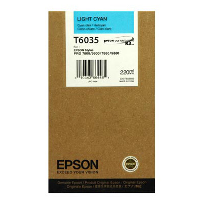 Картридж Epson T6035 (C13T603500), светло-голубой, 220 мл
