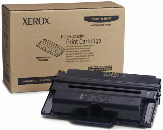 

Картридж лазерный Xerox 108R00796, черный, 1шт., 10000 страниц, оригинальный, для Xerox Phaser 3635MFP, 108R00796