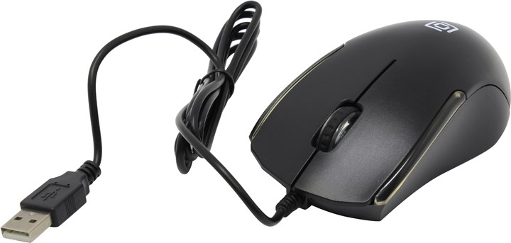 

Мышь проводная Oklick 245M, 1000dpi, оптическая светодиодная, USB, черный, 245M