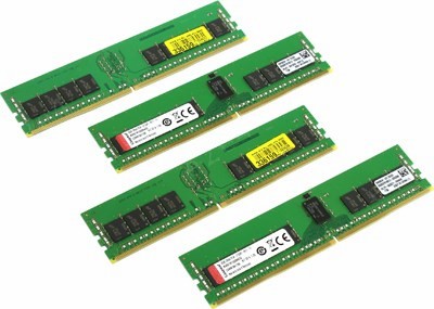 Память DDR4 DIMM 32Gb (4x8Gb) PC17000 2133MHz Kingston ECC Reg CL15 (KVR21R15D8K4/32)