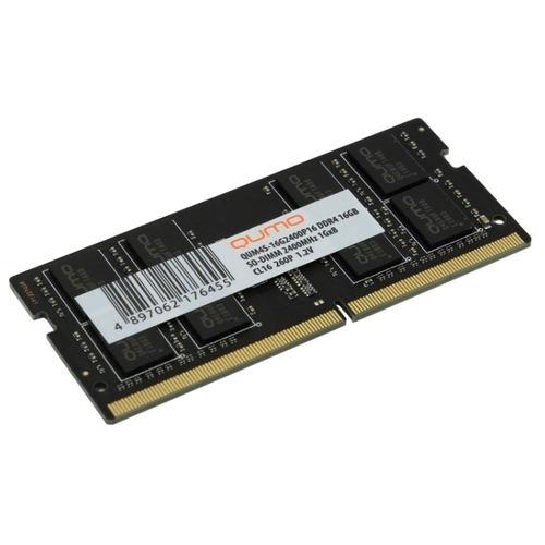 

Память DDR4 SODIMM 16Gb, 2400MHz, CL16, 1.2 В, Qumo (QUM4S-16G2400P16), QUM4S-16G2400P16