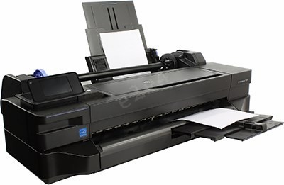 

Принтер струйный HP Designjet T120, A1/24", 4-х цветный, 600x600dpi, сетевой, Wi-Fi, USB (CQ891C), T120