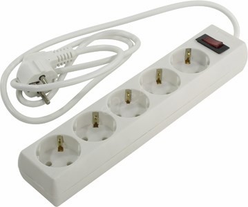 

Сетевой фильтр ExeGate SP-5-1.5W, 5-розеток, 1.5 м, белый (EX266863RUS), SP-5-1.5W
