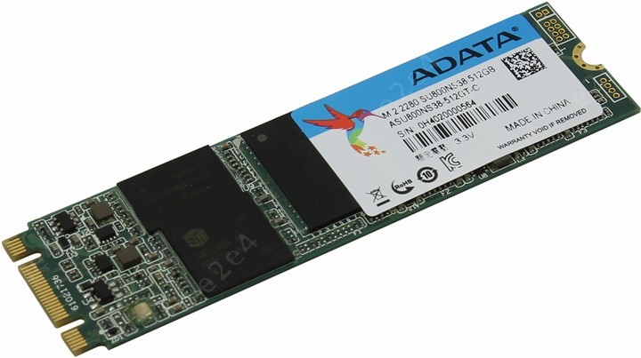

Твердотельный накопитель (SSD) ADATA 512Gb SU800, 2280, M.2 (ASU800NS38-512GT-C)