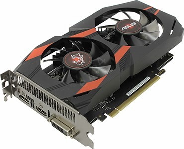 Видеокарта ASUS NVIDIA GeForce GTX 1050ti Cerberus Advanced, 4Gb DDR5, 128bit, PCI-E, DVI, HDMI, DP, Retail (CERBERUS-GTX1050TI-A4G) - фото 1