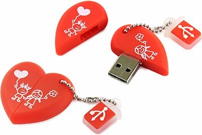 

Флешка 16Gb USB 2.0 SmartBuy Wild, красный (SB16GBHeart), Wild