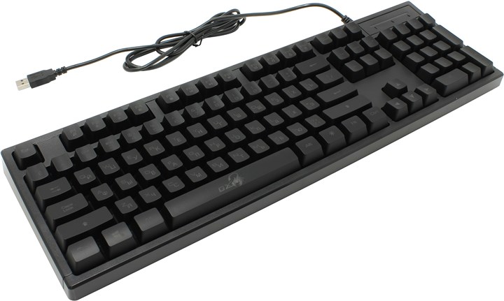 

Клавиатура проводная Genius Scorpion K6, мембранная, подсветка, USB, черный (31310476102), Scorpion K6