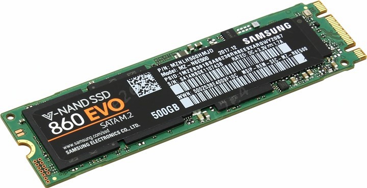 SSD Samsung 860 EVO 500Gb M.2 (MZ-N6E500BW)