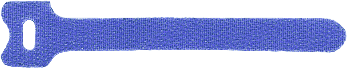 Стяжка-липучка Lanmaster, 1.1 см x 125 мм, 20 шт., синий (LAN-VCM125-BL)