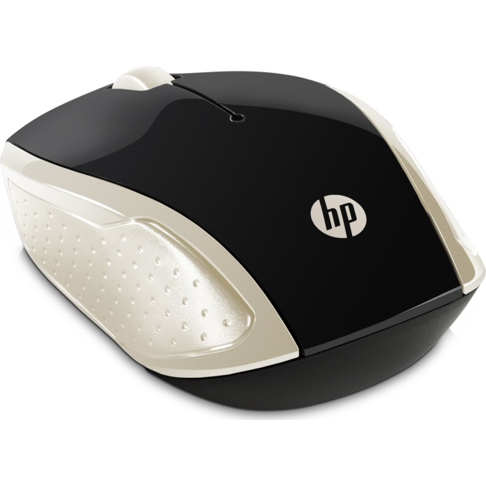 

Мышь беспроводная HP 200, 1000dpi, оптическая светодиодная, USB, золотистый (2HU83AA), 200