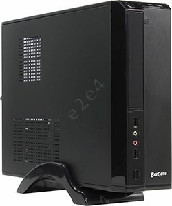 Корпус ExeGate MI-207, mATX, Slim-Desktop, черный, 450 Вт (EX268691RUS)