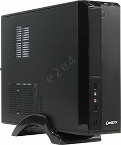 Корпус ExeGate MI-207, mATX, Slim-Desktop, черный, 400 Вт (EX268690RUS)