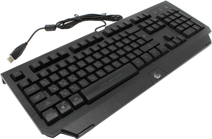 

Клавиатура проводная Gembird KB-G300L, мембранная, подсветка, USB, черный, KB-G300L