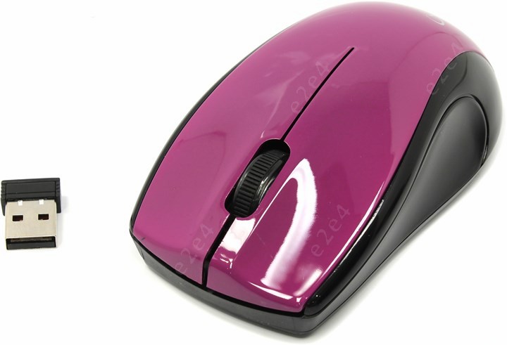 Мышь беспроводная Gembird MUSW-320-P, 1000dpi, оптическая светодиодная, USB, фиолетовый