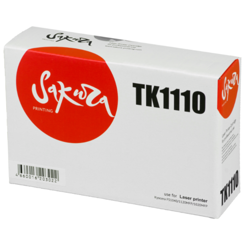 

Картридж лазерный Sakura SATK1110 (TK-1110), черный, 2500 страниц, совместимый для Kyocera FS1040/1120MFP/1020MFP