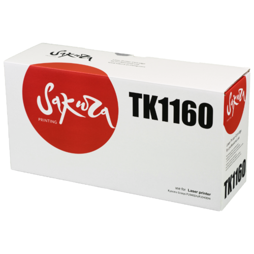 

Картридж лазерный Sakura SATK1160 (TK-1160/1T02RY0NL0), черный, 7200 страниц, совместимый для Kyocera P2040DN/P2040DW