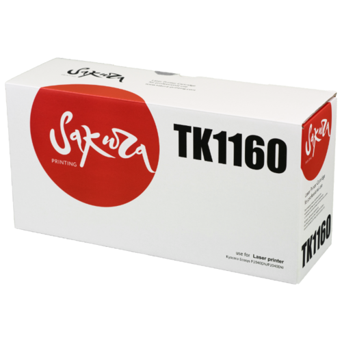 Картридж лазерный SAKURA SATK1160 (TK-1160/1T02RY0NL0), черный, 7200 страниц, совместимый, для Kyocera P2040DN/P2040DW