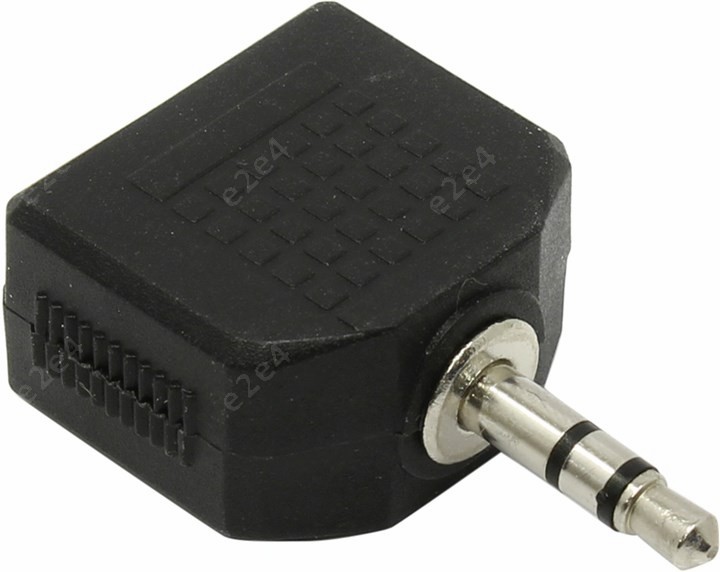 

Переходник VCOM Jack 3.5-2xJack 3.5(F), 0м, черный (VAD7847)