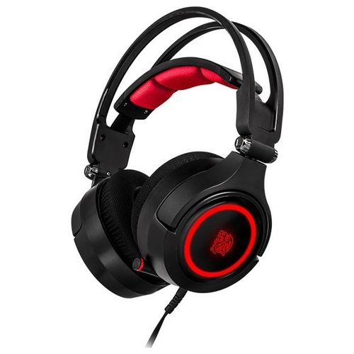 

Гарнитура THERMALTAKE CRONOS Riing RGB 7.1, USB, черный/красный (HT-CRA-DIECBK-20), CRONOS Riing RGB 7.1