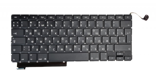 

Клавиатура Pitatel для Apple Unibody MacBook Pro 15" A1286/MB470/MB471 RU, черная (KB-917R), KB-917R