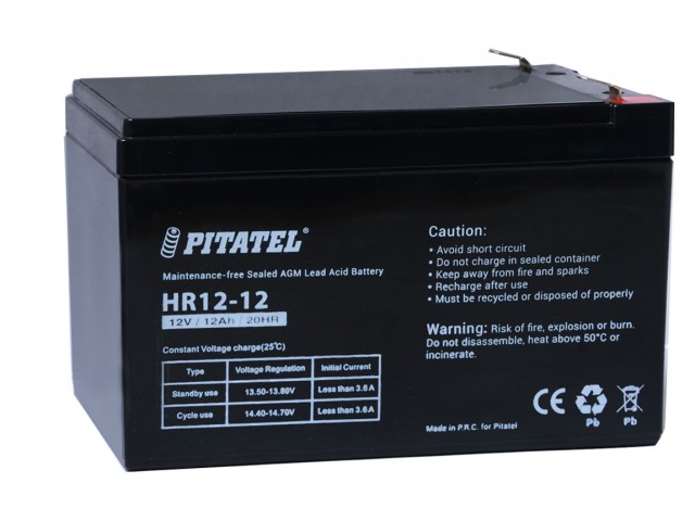 

Аккумуляторная батарея для ИБП Pitatel HR12-12, 12V, 12Ah (HR12-12), HR12-12