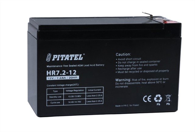 

Аккумуляторная батарея для ИБП Pitatel HR7.2-12, 12V, 7.2Ah (HR7.2-12), HR7.2-12