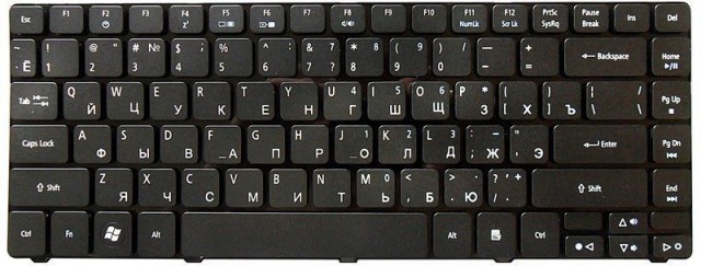 

Клавиатура Pitatel для Acer Aspire 4741G/4745/4251/4551 RU, черная (KB-134R), KB-134R