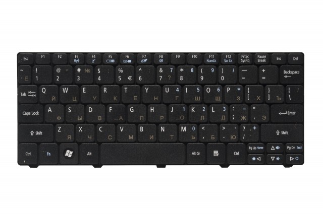

Клавиатура Pitatel для Acer Aspire One D255/D260/D270/521/533, Gateway LT22 RU, черная (KB-120R), KB-120R