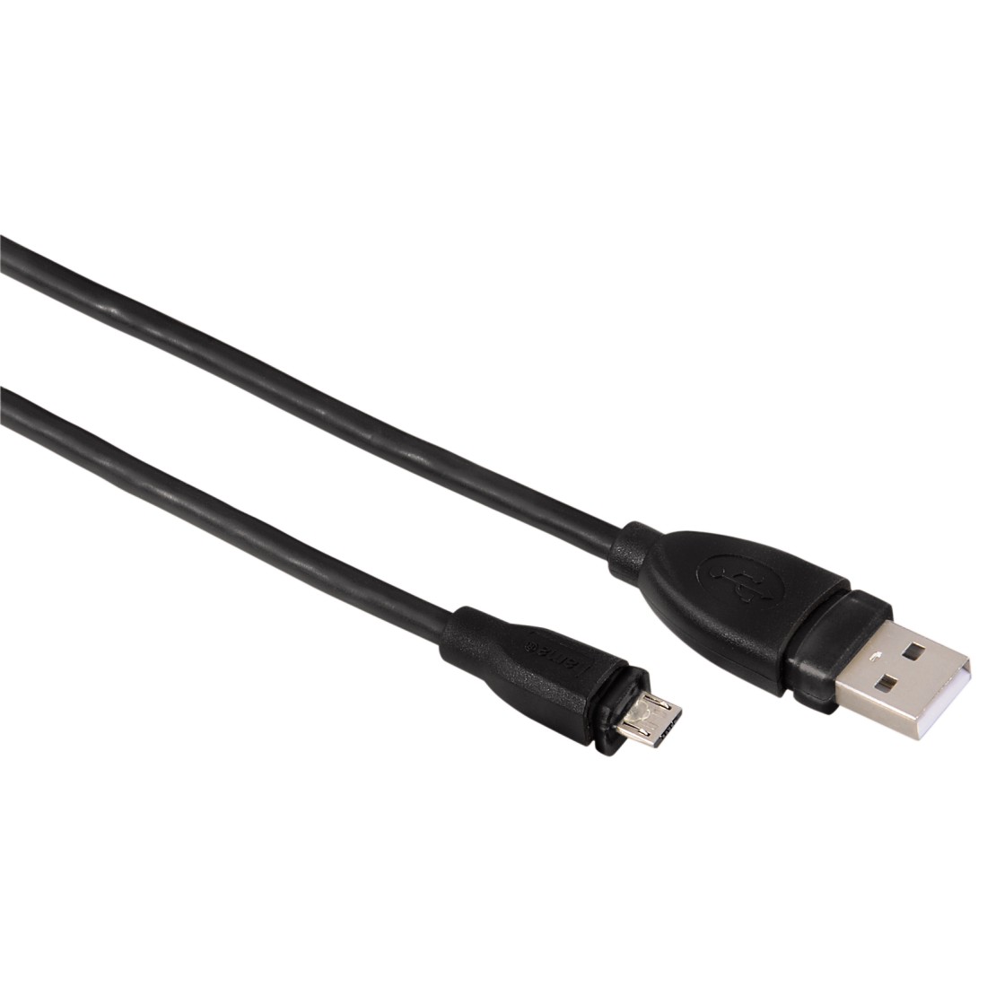 

Кабель USB-Micro USB, 75см, чёрный Hama (54587), Черный