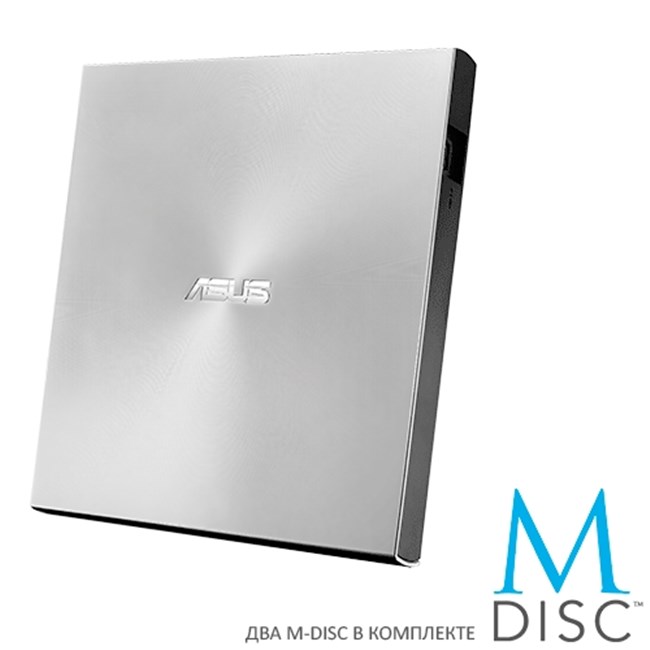 

Внешний привод ASUS SDRW-08U7M-U, USB 2.0, серебристый, Retail, SDRW-08U7M-U