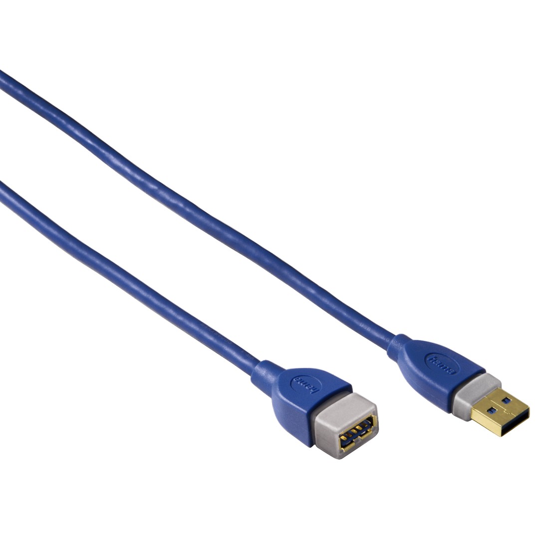 

Кабель USB3.0(AF)-USB3.0(AM) удлинитель, Hama, 1.8m, синий (39674)
