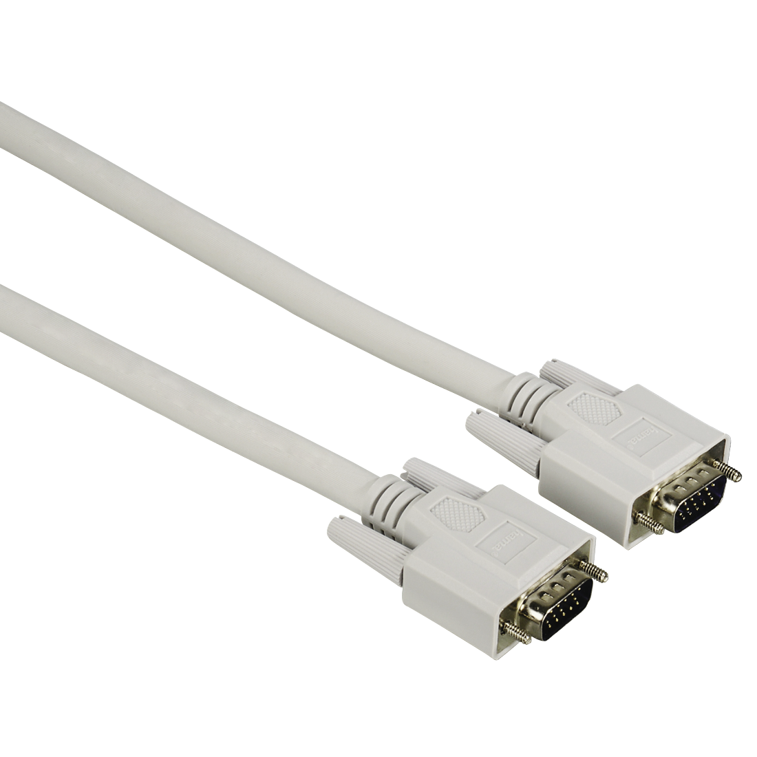

Кабель VGA(15M)-VGA(15M), Hama, 1.8m, серый (20185)