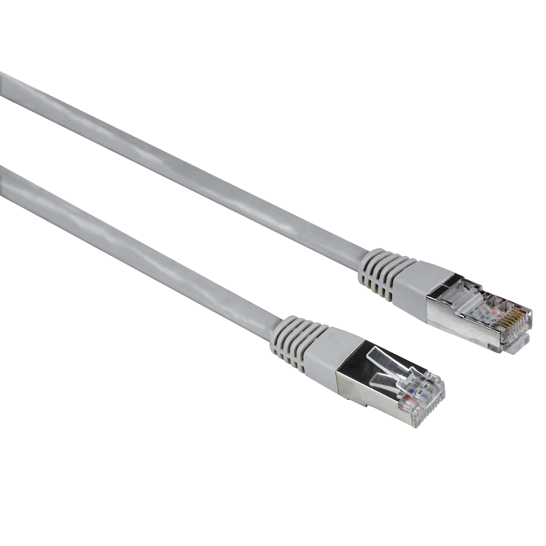 Патч-корд STP кат.5e, 3м, RJ45-RJ45, серый, Hama (H-30592)