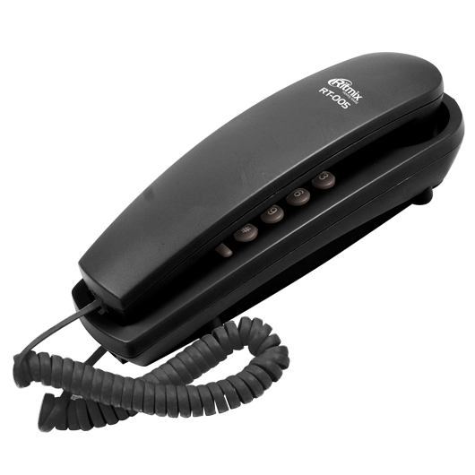 Проводной телефон Ritmix RT-005, черный