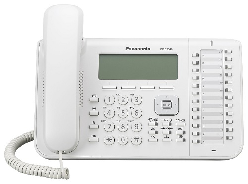 

Системный телефон Panasonic KX-DT546RU, белый, Черный, KX-DT546RU