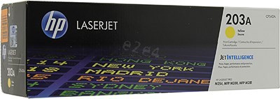 

Картридж лазерный HP 203A/CF542A, желтый, 1300 страниц, оригинальный для HP Color LJ Pro M254dw/ M254nw/ M280nw/ M281fdn/ M281fdw, 203A