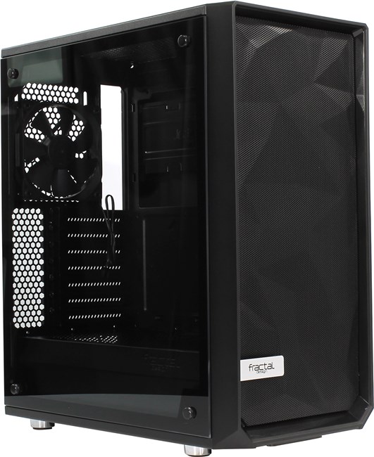 Корпус Fractal Design Meshify C TG, ATX, Midi-Tower, черный, без БП (FD-CA-MESH-C-BKO-TGL)