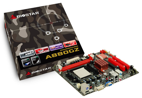 Материнская плата Biostar A880GZ, SocketAM3+, AMD 880G, mATX