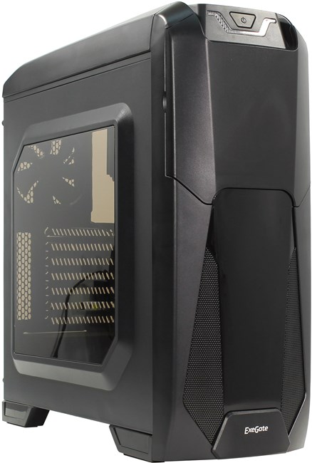 Корпус ExeGate EVO-8202, ATX, Midi-Tower, черный, 600Вт (EX270568RUS)